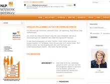 Tablet Screenshot of nlp-netzwerk-bayern.de